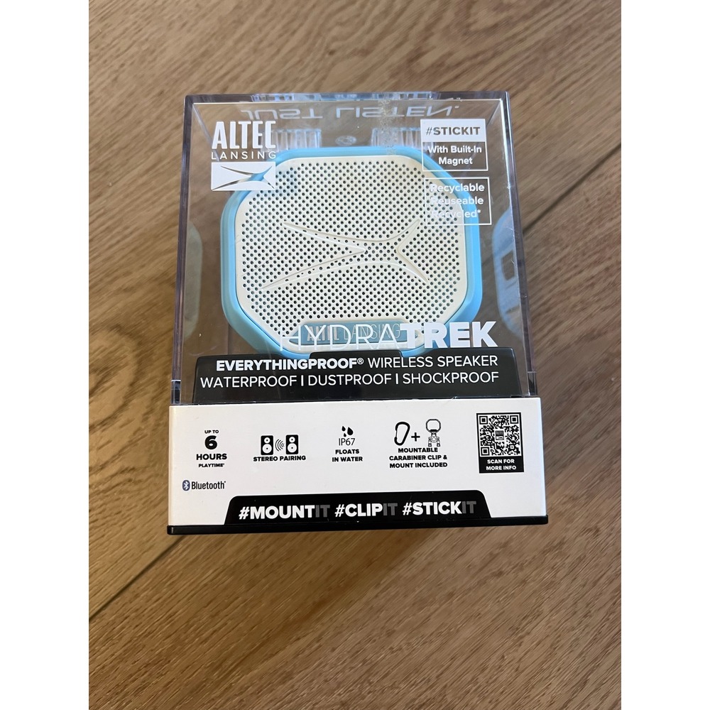 Altec Lansing Hydratrek Everything Wireless Speaker Bluetooth Light‎ Blue
